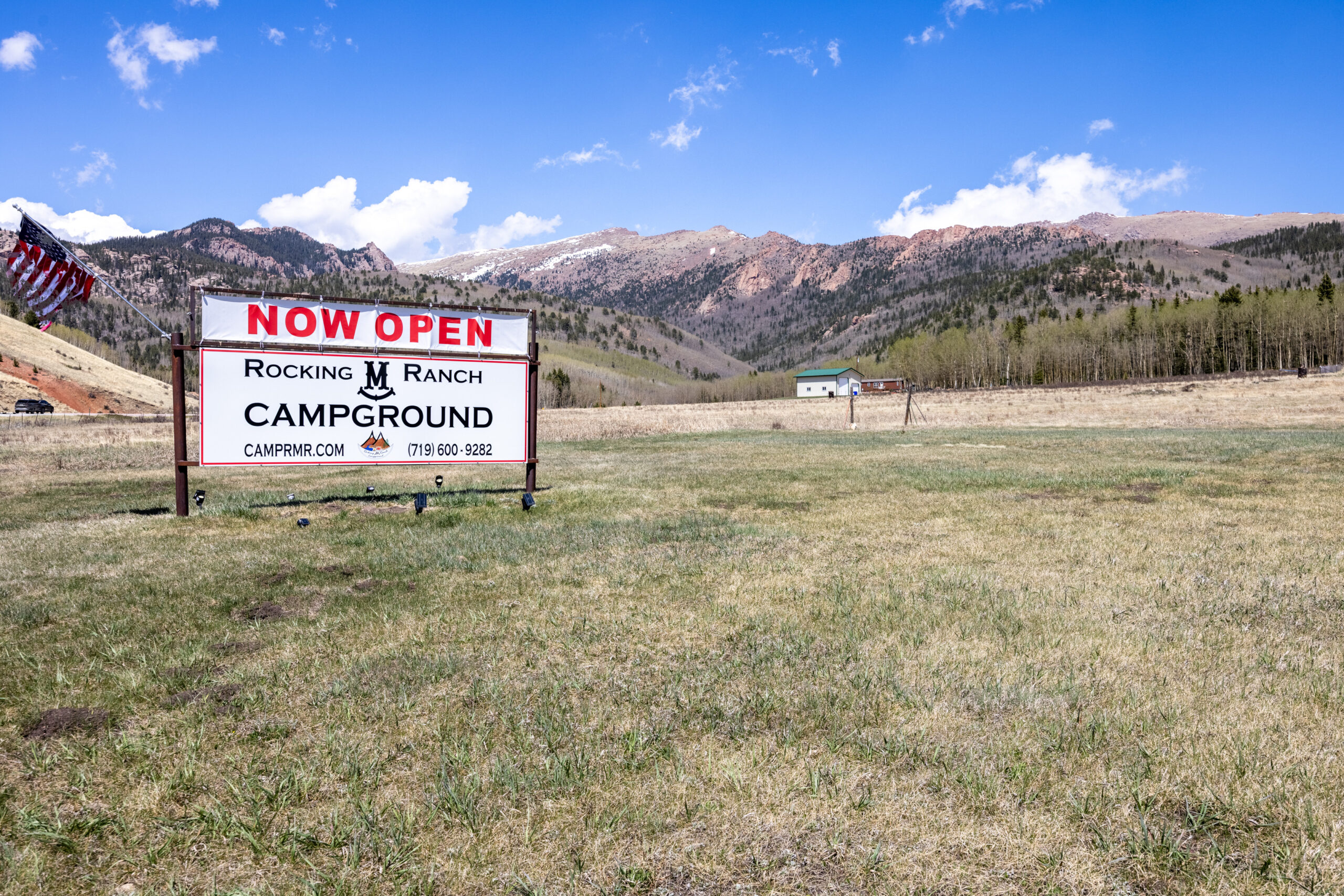 Rocking M Ranch RV park and campground aerial view Cripple Creek Colorado